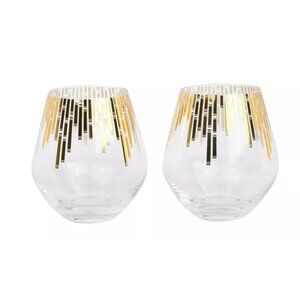 What A Novel Idea Book Lover Stemless Wine Glasses Set Of 2 14 Oz Literary Desig